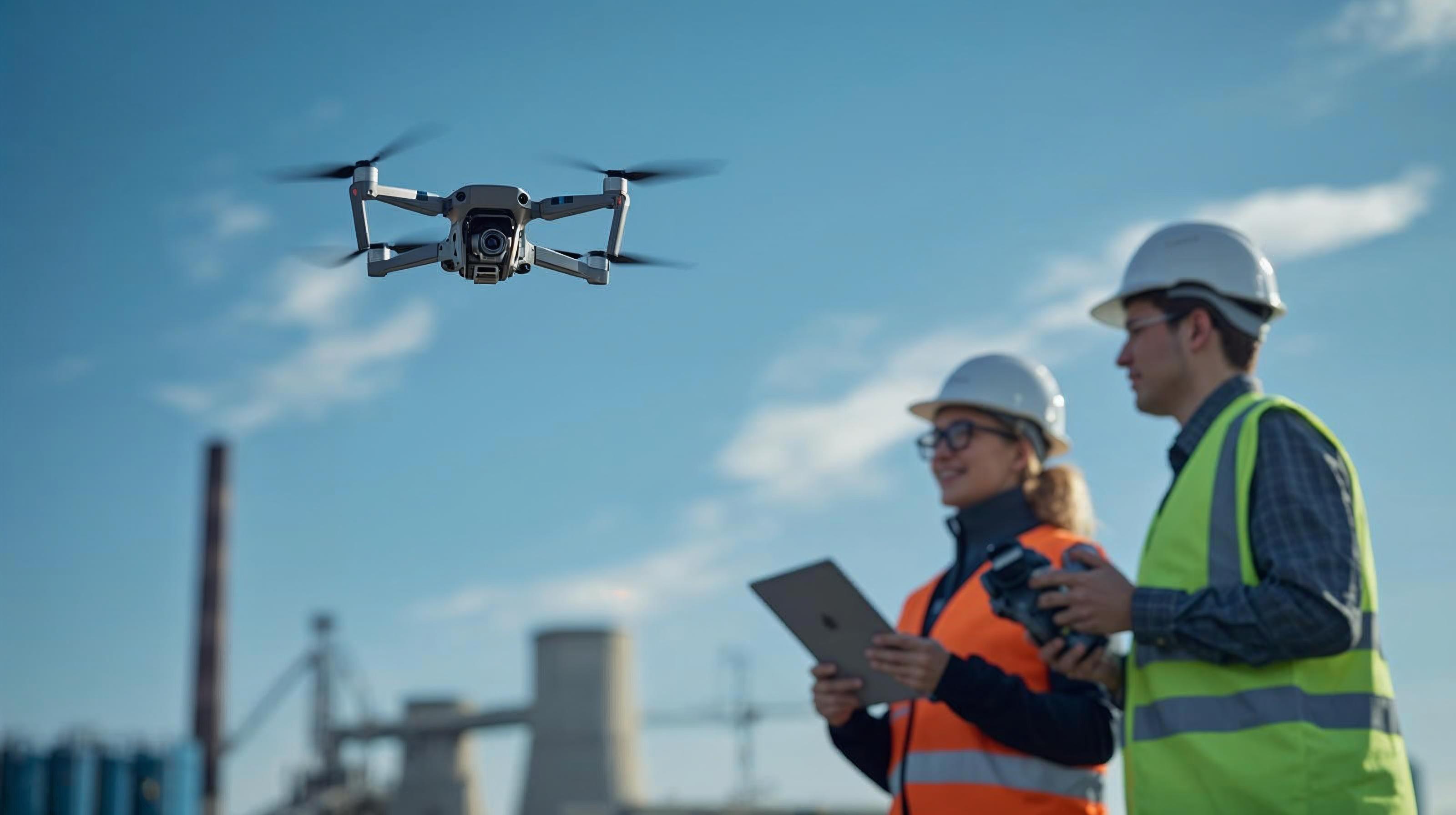 crrie-uma-imagem-de-drone-dji-mini-3-sobrevoando-e-inspecionando-uma-chamine-de-um-a-grande-industria-s-deve-aparecer-a-industria-tambem-e-chamine-e-um-engenheira-seguran-a-do-trabalho-com-tablet-na-mao-e-um-.jpg